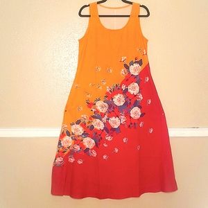 An EMERY ROSE flowery gown. (M)